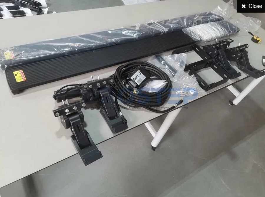 Electric Side Steps for Mercedes G-wagon W463 – Long Version – fits MY 2002–2018