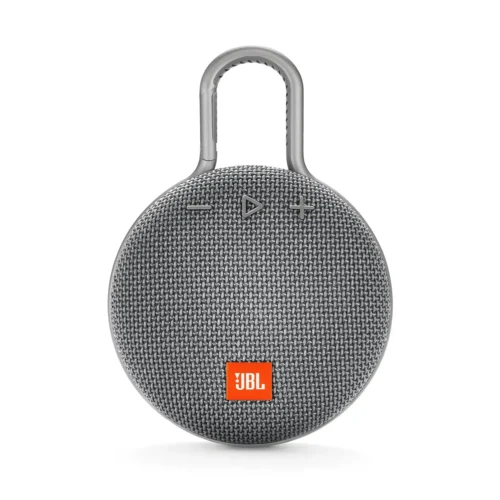 JBL Clip 3 Portable Bluetooth Speaker with Carabiner – Gray